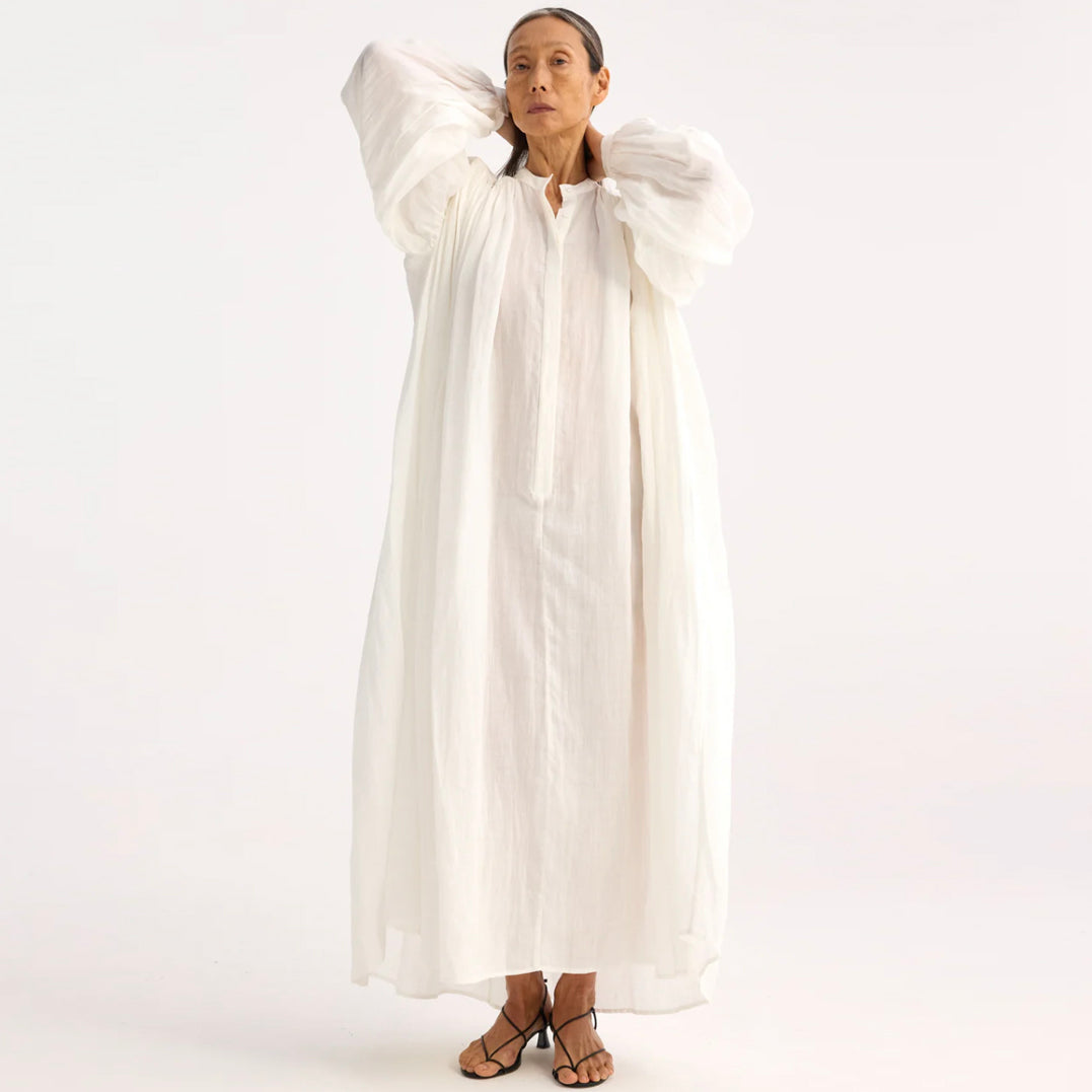 Ramie Pleats Dress