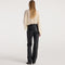 Pleated Silk Sheer Blouse in Cream