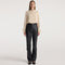 Pleated Silk Sheer Blouse in Cream