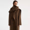 Signature Double-Faced Scarf Coat in Taupe