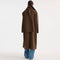 Signature Double-Faced Scarf Coat in Taupe
