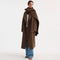 Signature Double-Faced Scarf Coat in Taupe