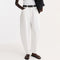 High-waist Sculptural Denim Trousers in Optic White