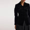 Classic Fitted Velvet Blazer in Black