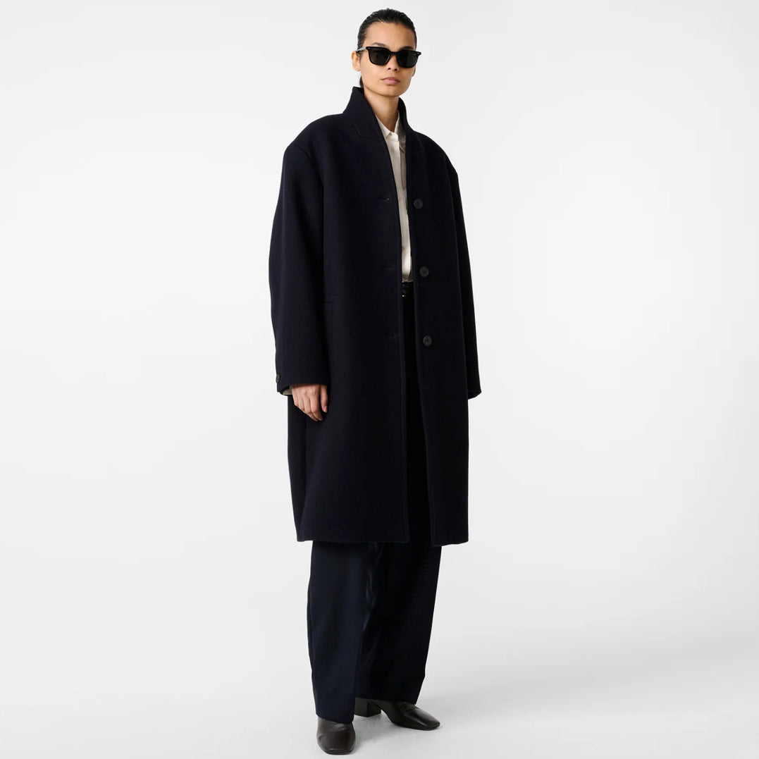 Morro Coat in Dark Navy