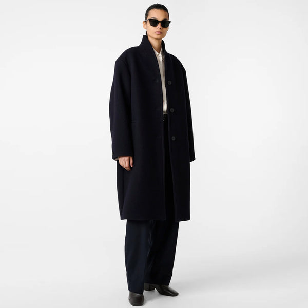 Morro Coat in Dark Navy