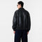 Piston Bomber in Black Leather