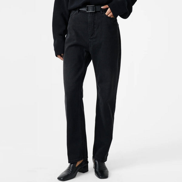 Ruthe Denim Pants in Washed Black