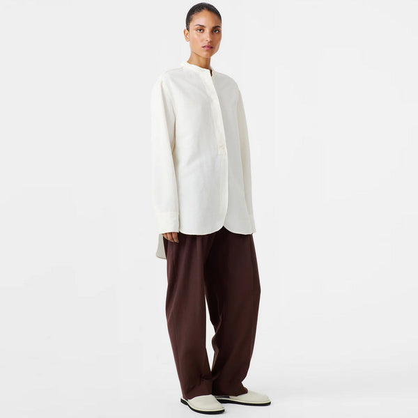 Beam Curved Hem Shirt in Parchment