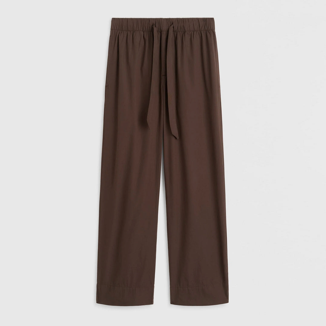 Poplin Pants in Coffee
