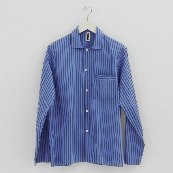 Poplin Long Sleeved Shirt in Boro Stripes