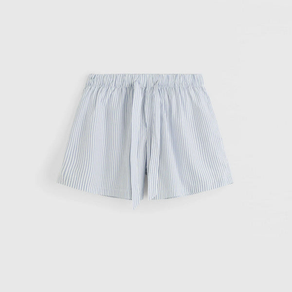 Poplin Shorts in Orchid Stripes
