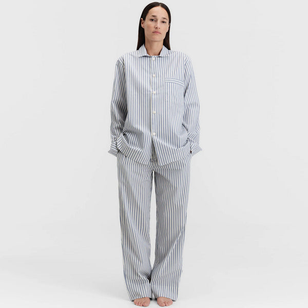 Poplin Long Sleeved Shirt in Skagen Stripes