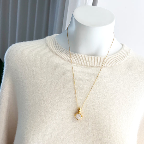 The Lunar Fragment in Moonstone Necklace