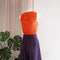 Hand Pleated Silk Tank Top in Light Madder