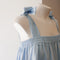 Amy Dress/Skirt in Blue Moiré