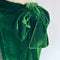 Bernard Velvet Skirt in Emerald Green