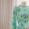 Jane Dress L/S Floral Turquoise
