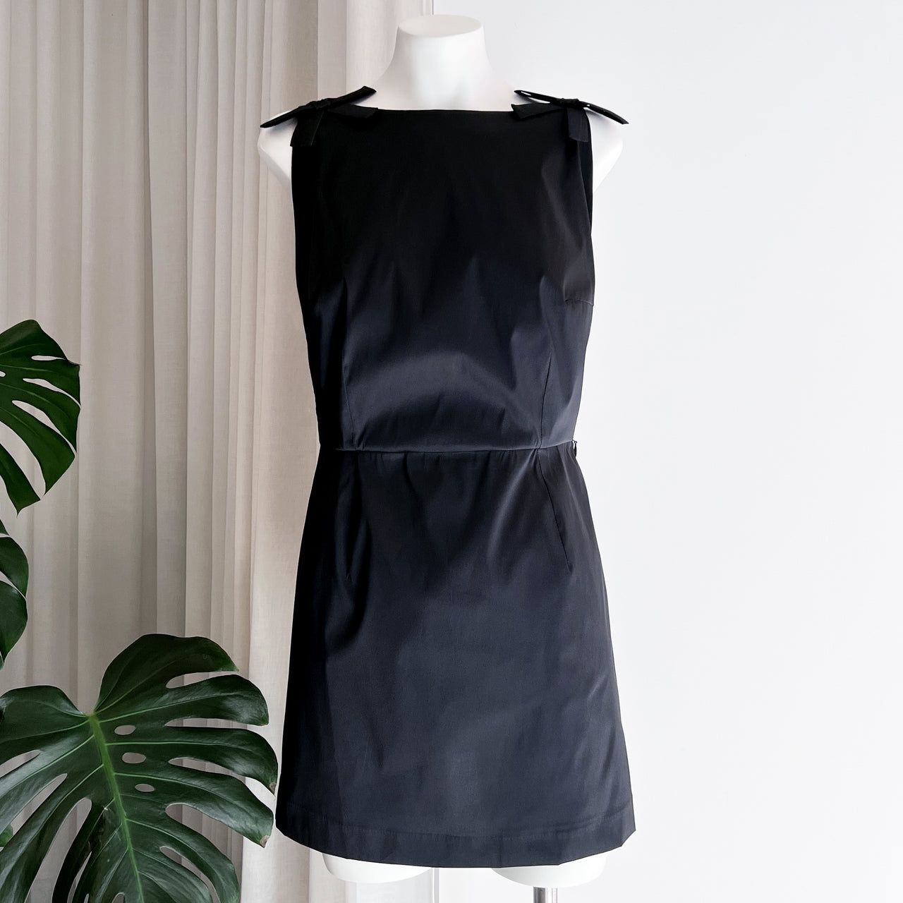 Kim Dress in Black Taffeta