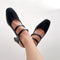 Banana Mary-Janes in Patent Black Leather