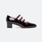 Kina Babies Patent Leather Black with Pink Lining