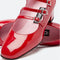 Kina Babies Patent Leather Red with Pink Lining