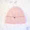 Ami Ribbed Cashmere Beanie in Blossom