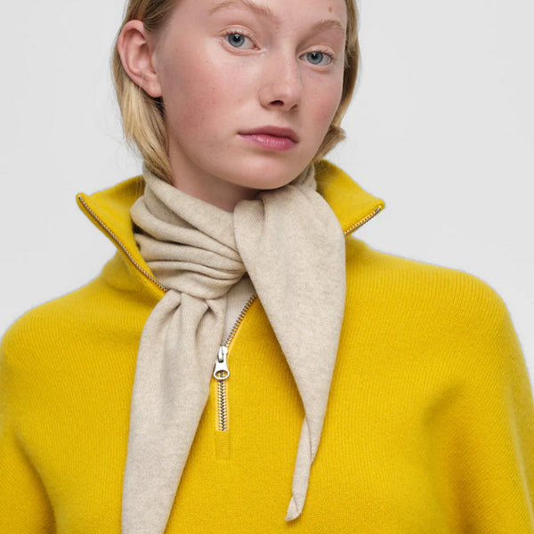 Cashmere Bandana in Latte