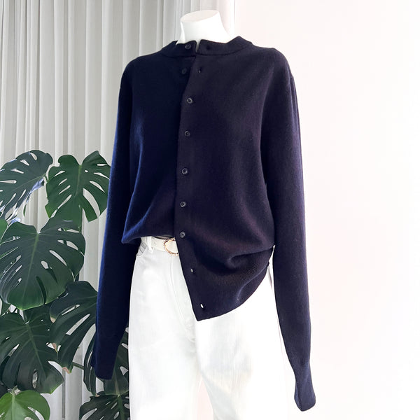 Be Game Cashmere Cardigan in Navy