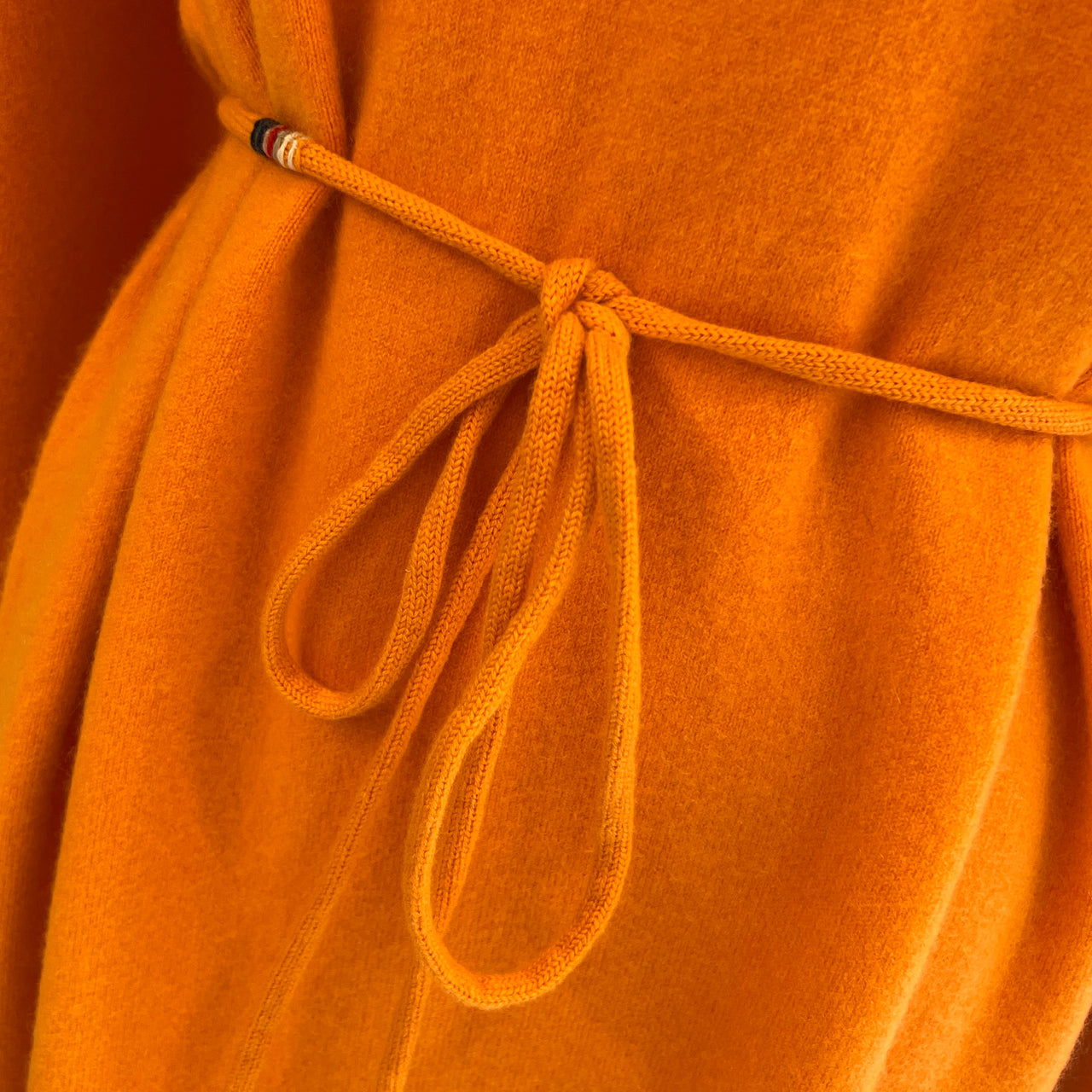 Cord Cashmere Belt in Carrot