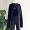 Judith Cashmere Sweater in Navy