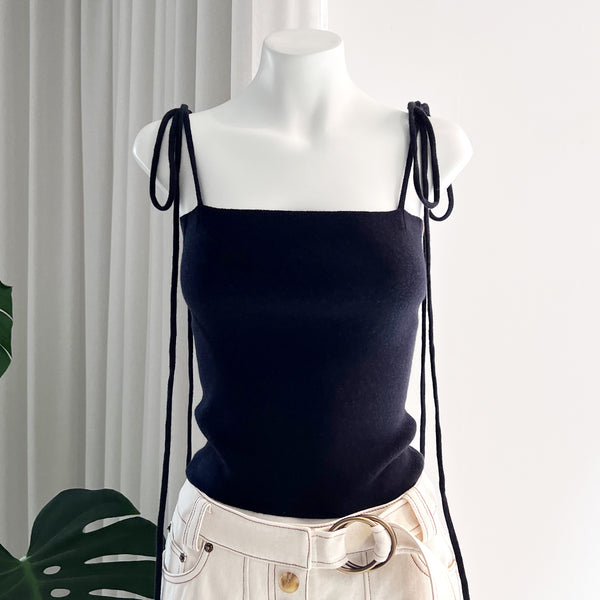 Love Cotton-Cashmere Top in Navy