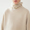 Roll Cashmere Sweater in Latte