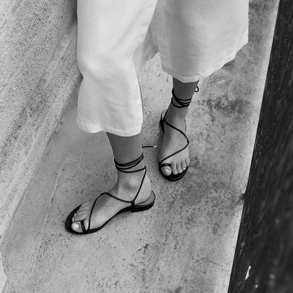 Susan Sandal Black Suede