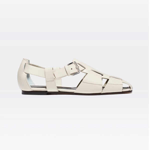 Ernest Fisherman Shoe in Calfskin Ivory