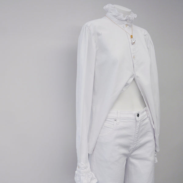 Violet Shirt in White
