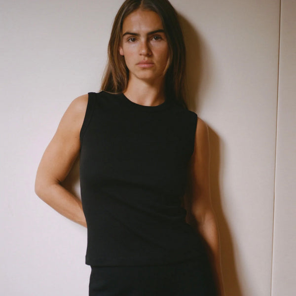 ESMÉ TANK TEE IN BLACK