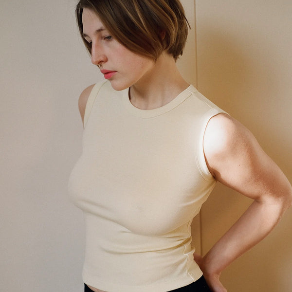 ESMÉ TANK TEE IN BUTTER