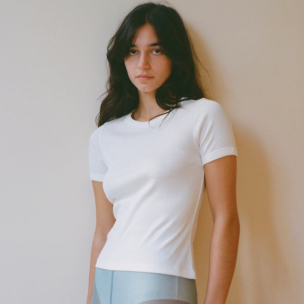 CAR TEE IN WHITE