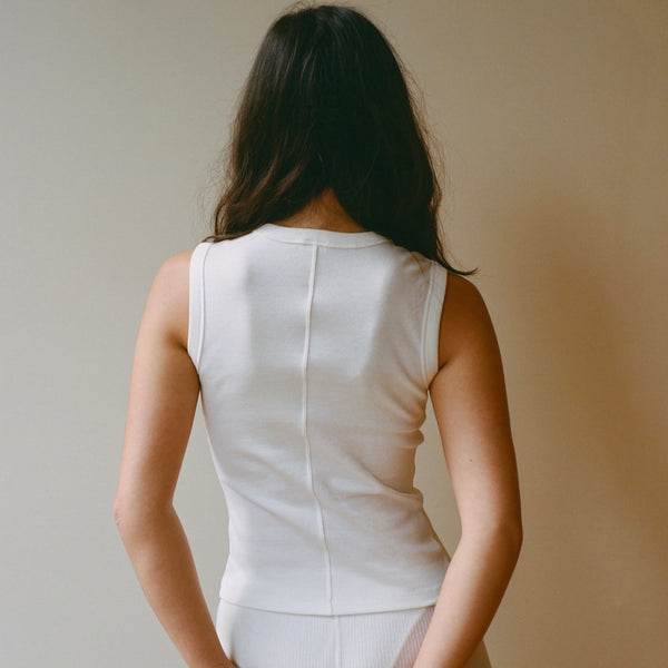 ESMÉ TANK TEE IN WHITE