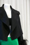 Spiff Jacket in Moire Jacquard Black