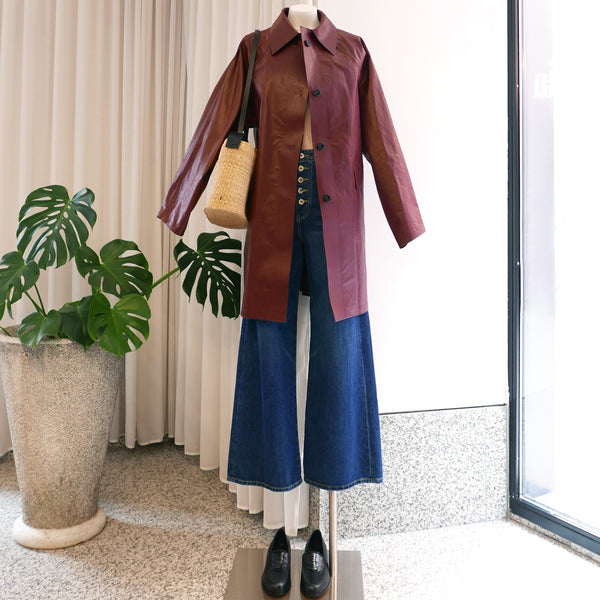 Original Coat in Oil Bordeaux