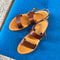 Barigoule Sandals in Brown Leather