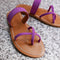 Tonkin Suede Sandals in Purple - EXCLUSIVE