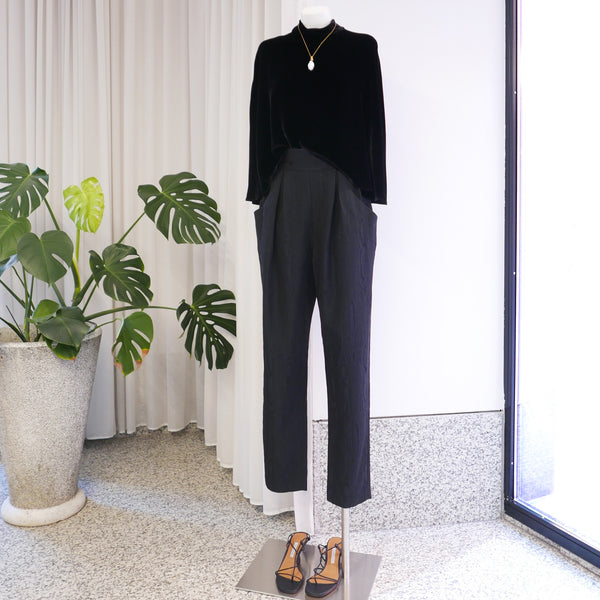 Amado Pant in Moire Jacquard Black
