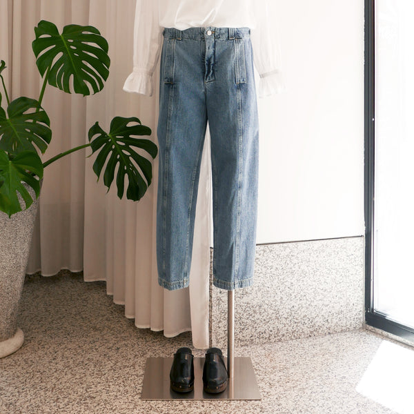 Steer Pant in Washed Indigo Mission Denim