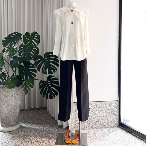 Eden Shirt in Viscose Twill Off-White
