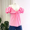 Lucia Blouse in Organic Cotton Pink