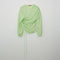 Ebba Top in Textured Viscose Apple Green