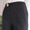 Norma Linen Blend Trousers in Black